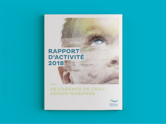 Rapport d'activité de l'Agence de l'eau Adour-Garonne - Réalisé par le Studio Graphique à Crozon