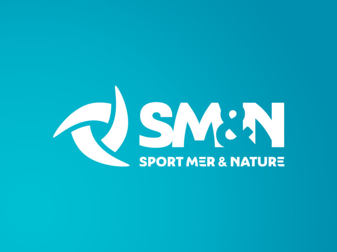 Logo Sport Mer Nature - Réalisé par le Studio Graphique à Crozon